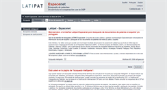 Desktop Screenshot of lp.espacenet.com