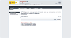 Desktop Screenshot of es.espacenet.com