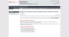 Desktop Screenshot of lu.espacenet.com