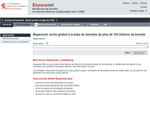 Tablet Screenshot of lu.espacenet.com